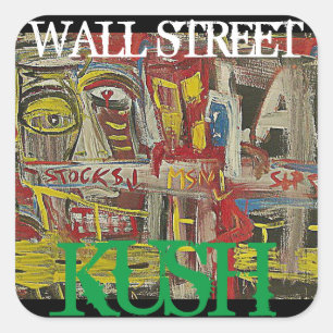 ADESIVO QUADRADO WALL STREET KUSH