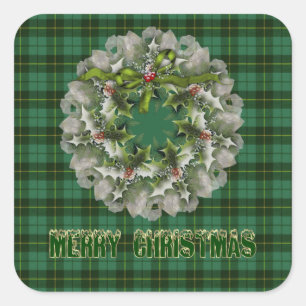 Adesivo Quadrado Wallace Hunting Scottish Tartan