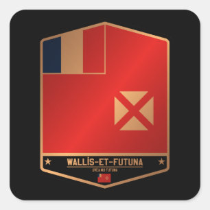 Adesivo Quadrado Wallis e Futuna