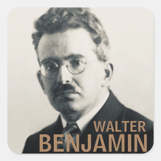 Adesivo Quadrado Walter Benjamin (Frente)