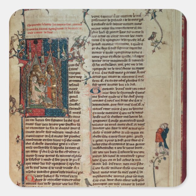 Adesivo Quadrado Walter Map sobre uma história das aventuras (Frente)