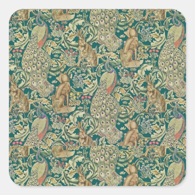 Adesivo Quadrado Walter Morris "Forest" (Frente)