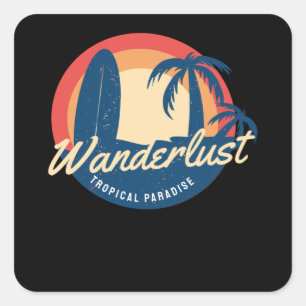 Adesivo Quadrado Wanderlust