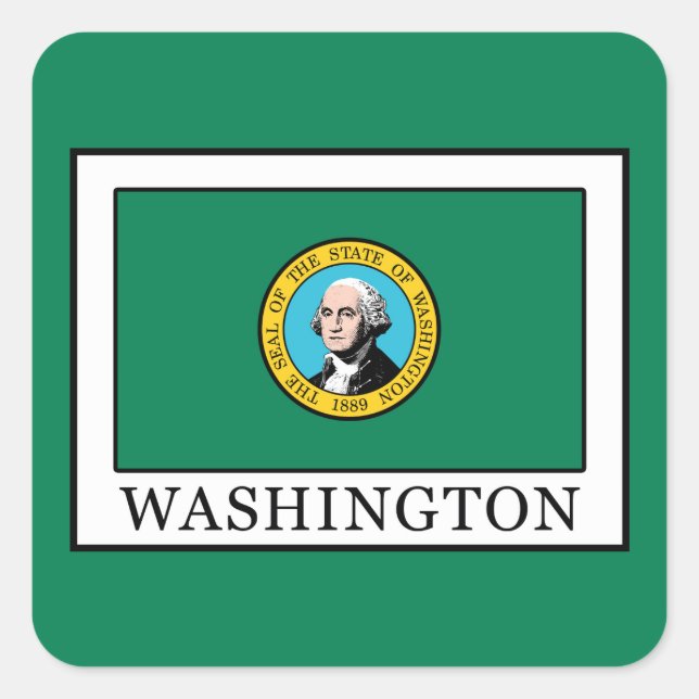 Adesivo Quadrado Washington (Frente)