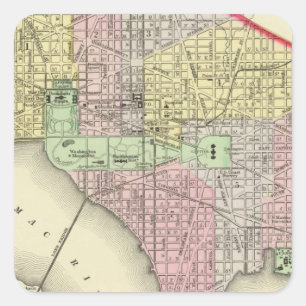 Adesivo Quadrado Washington 3