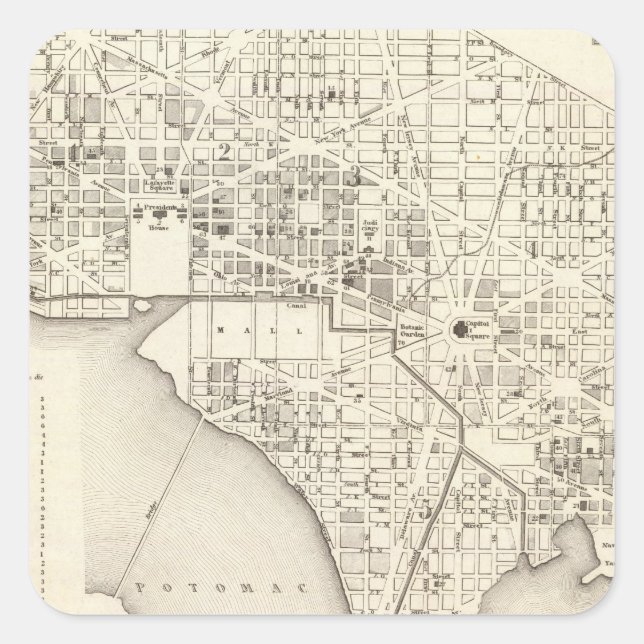 Adesivo Quadrado Washington 4 (Frente)