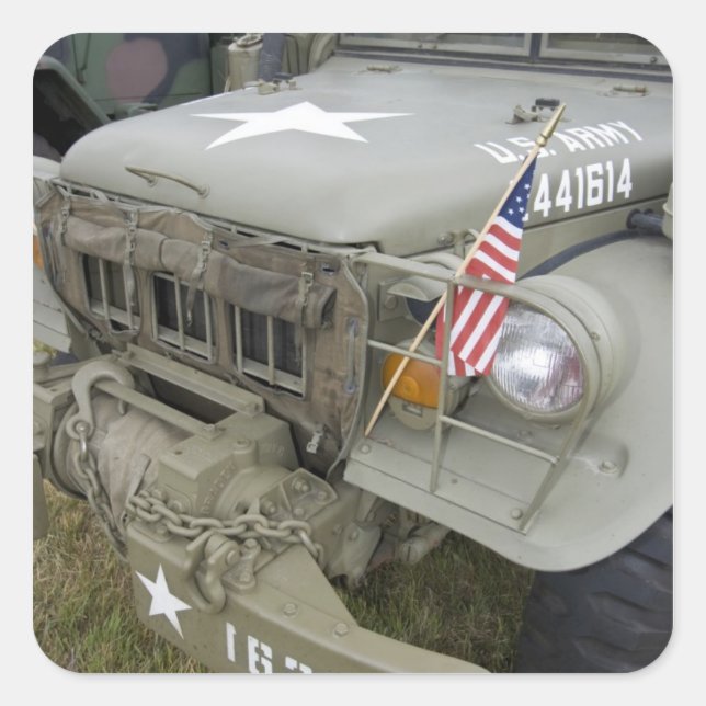 Adesivo Quadrado Washington, Olympia, aerógrafo militar. 2 (Frente)