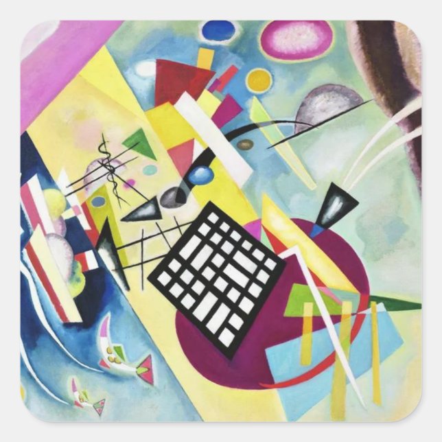 Adesivo Quadrado Wassily Kandinsky (Frente)