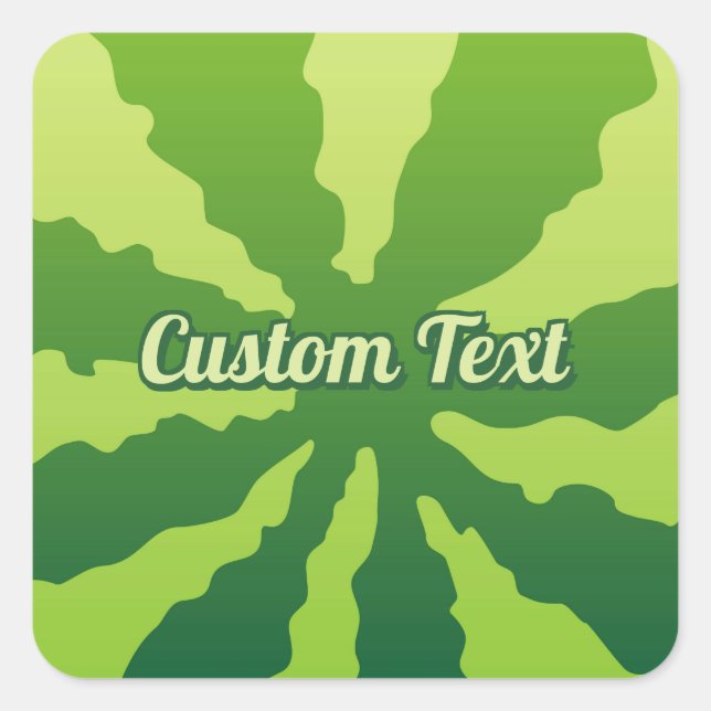 Adesivo Quadrado Watermelon Rind (Frente)