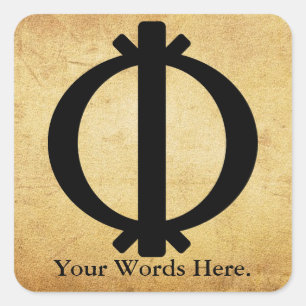 Adesivo Quadrado Wawa Aba Símbolo de dureza e resistência