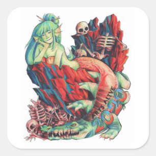 Adesivo Quadrado WCHS Arts Alive 2020 Sticker