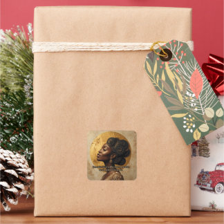 Adesivo Quadrado Wealth and Luxury Mindset Inspirational Print