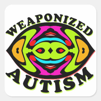 Adesivo Quadrado Weaponized Autism Awareness Sticker