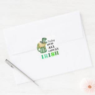 Adesivo Quadrado Weit Bit Irish Square Stickers