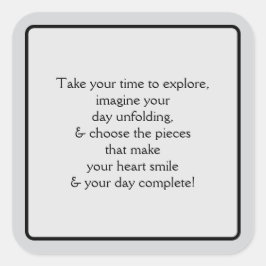 Adesivo Quadrado Welcome Pt 5