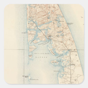 Adesivo Quadrado Wellfleet, Massachusetts