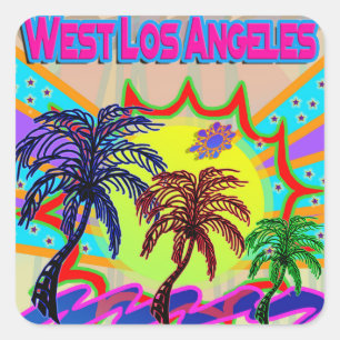 Adesivo Quadrado West Los Angeles Eternal Sticker