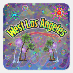Adesivo Quadrado West Los Angeles Noble Voyage Sticker