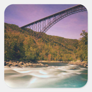 Adesivo Quadrado West Virginia, parque estadual Babcock