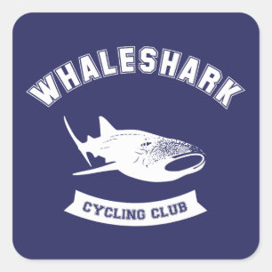 Adesivo Quadrado Whaleshark Cycling Club