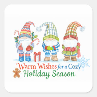 Adesivo Quadrado Whimsicale wishes for  cozy holiday season