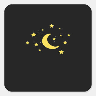 Adesivo Quadrado Whimsigoth Night Sky Sun Moon Witchy