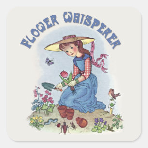Adesivo Quadrado Whisperer da flor