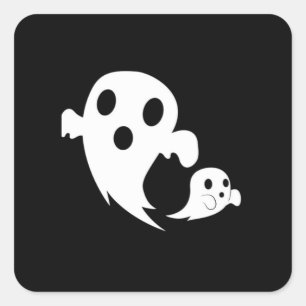 Adesivo Quadrado White Boo