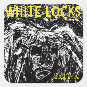 ADESIVO QUADRADO WHITE LOCKS SATIVA