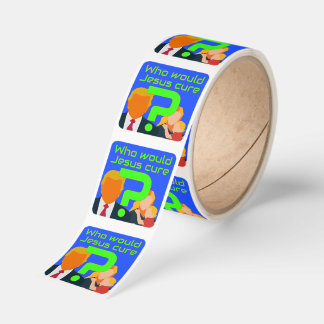 Adesivo Quadrado Who Would Jesus Cure? Healthcare Question