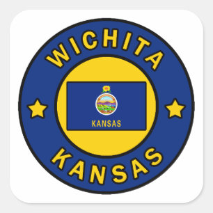 Adesivo Quadrado Wichita Kansas