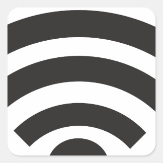 Adesivo Quadrado Wifi network symbol