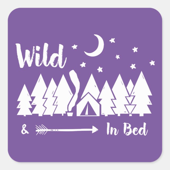 Adesivo Quadrado Wild In Bed (Frente)