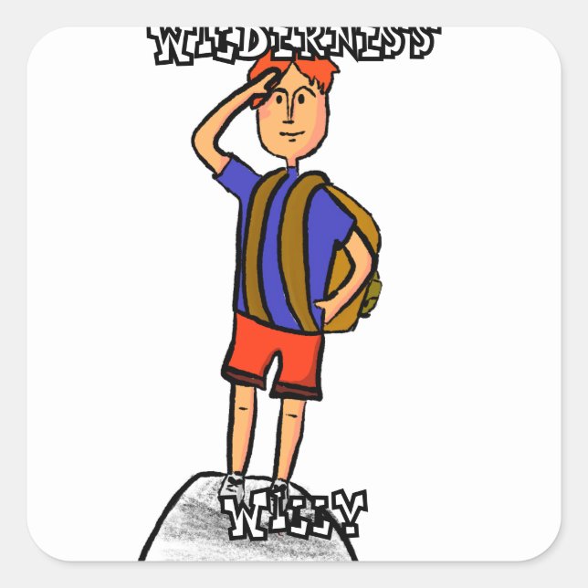 Adesivo Quadrado Wilderness Willy (Frente)