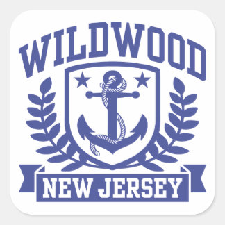 Adesivo Quadrado Wildwood New Jersey