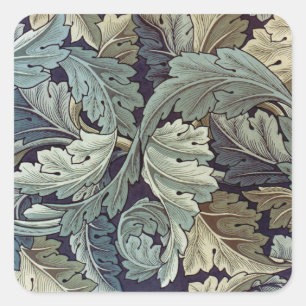 Adesivo Quadrado William Morris Acanthus Wallpaper Folhas