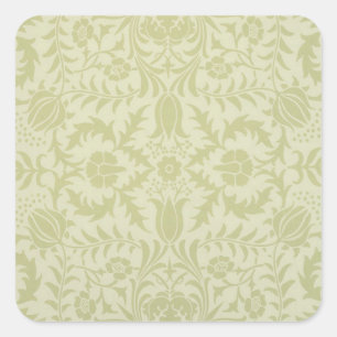 Adesivo Quadrado William Morris Borage Wedding Soft Green