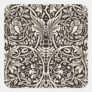 Adesivo Quadrado William Morris Daffodil Floral Wallpaper