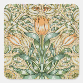 Adesivo Quadrado William Morris Floral Pattern Stickers