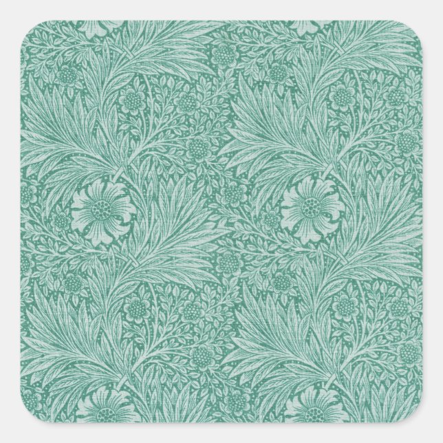 Adesivo Quadrado William Morris Floral Wallpaper (Frente)