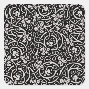 Adesivo Quadrado William Morris Grapevine Vine Leaf Patterno