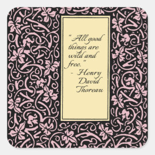 Adesivo Quadrado William Morris Grapevine Vine Leaf Patterno