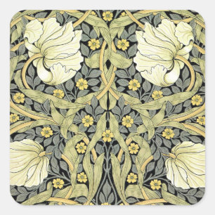 Adesivo Quadrado William Morris Pimpernel Floral Wallpaper