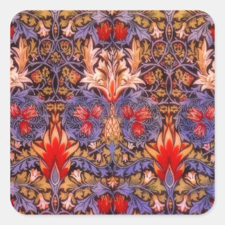 Adesivo Quadrado William Morris Snakeshead Vintage Floral
