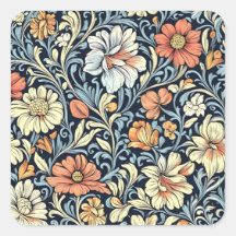 William Morris style floral acanthus pattern