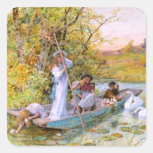 Adesivo Quadrado William Stephen Coleman: O barco