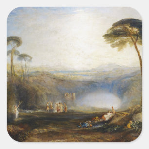 Adesivo Quadrado William Turner - O Ramo Dourado