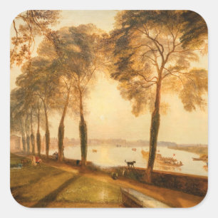 Adesivo Quadrado William Turner - Terrace Mortlake