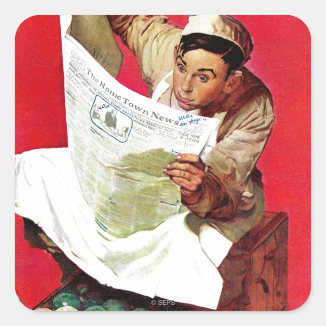 Adesivo Quadrado Willie Gillis no K.P. (Frente)