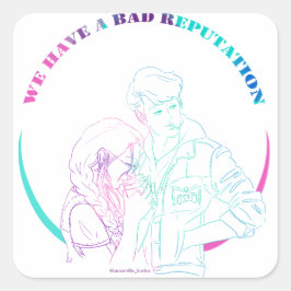 Adesivo Quadrado Willow e Garrison - AC